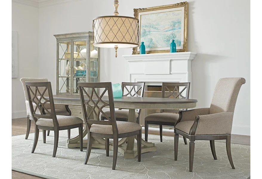 Savona Table and Four Side Chairs by American Drew at Johnny Janosik