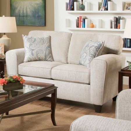 Loveseat with Casual Style