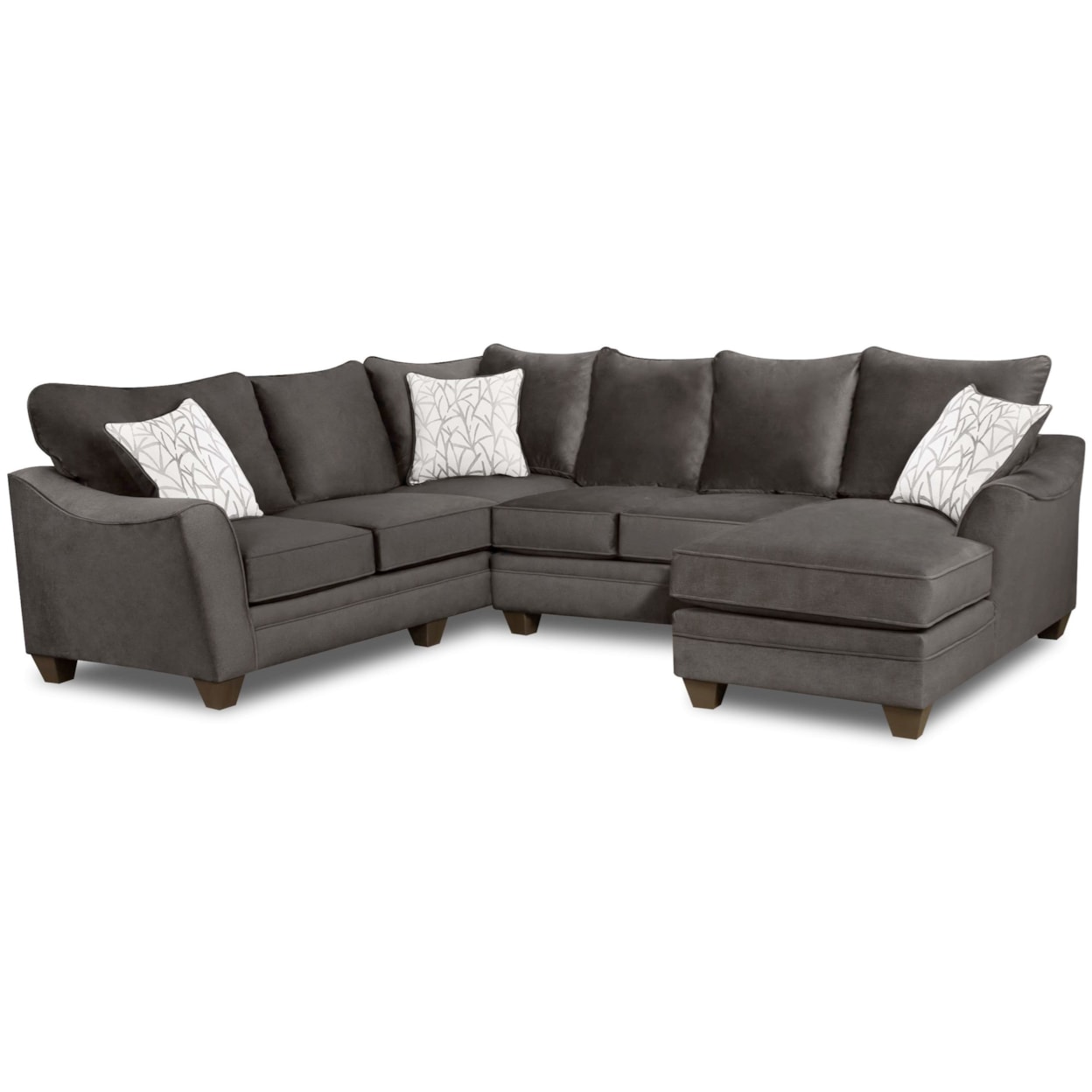 Peak Living 3810 Sectional Sofa with 5 Seats