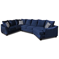 Sectional Sofa that Seats 5 with Right Side Cuddler
