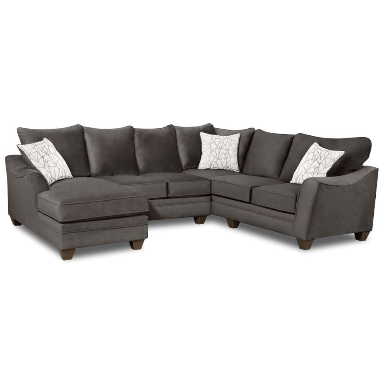 Peak Living 3810 Sectional Sofa with Left Side Chaise