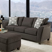 Transitional Sofa with Flared Arms