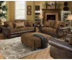 Peak Living 5850 Sofa with Exposed Wood