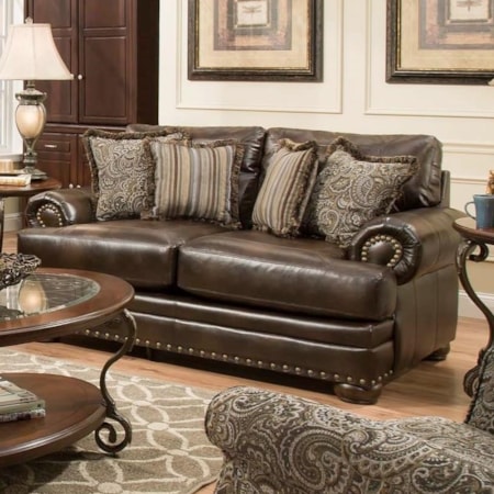Loveseat with Traditional Style