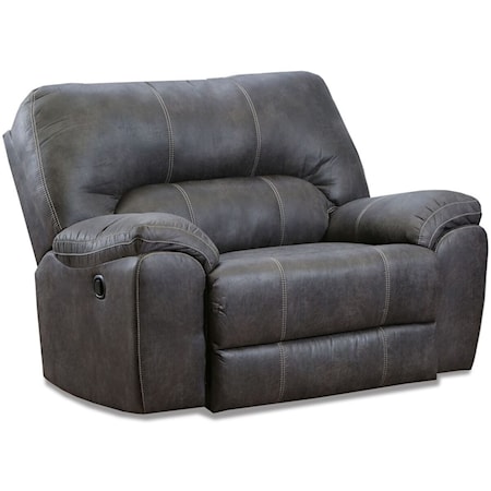 Casual Power Recliner with Wide Seat
