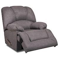 Casual Power Rocker Recliner with Pillow Arms