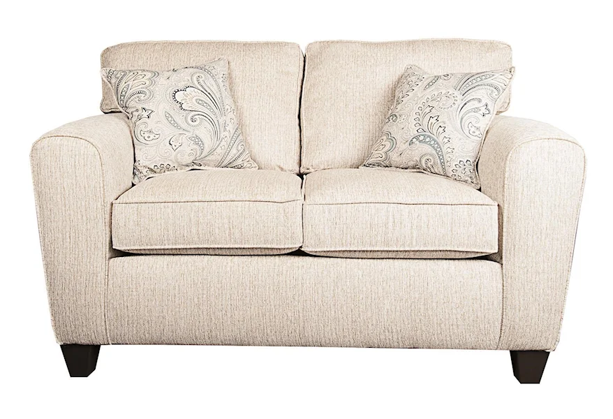 Rexanna Rexanna Loveseat with Accent Pillows by Peak Living at Morris Home