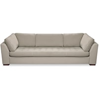 Casual Sofa with Buttonless Tufted Bench Seat