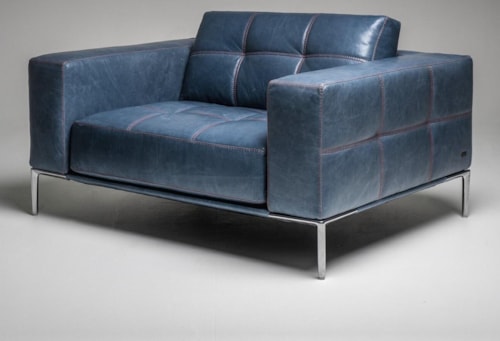 Contemporary Upholstered Chair with Metal Legs