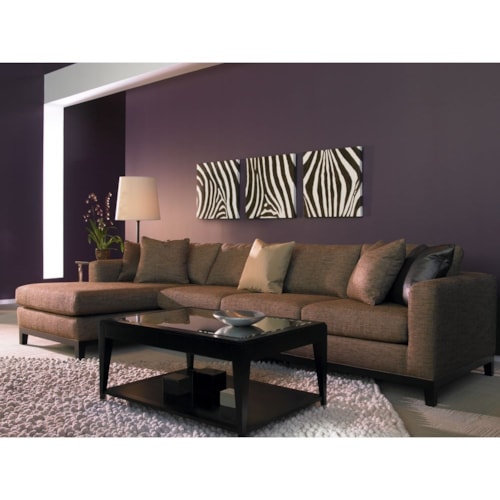 Contemporary Sofa with Chaise
