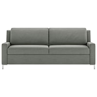 Contemporary Queen Sleeper Sofa with Metal Legs