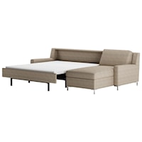 Two Piece Sectional Sofa with Queen Sleeper & Left Arm Sitting Storage Chaise