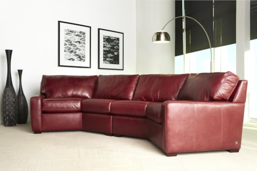 Contemporary Leather Sectional
