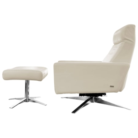 Pushback Chair and Ottoman