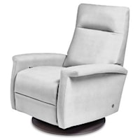 Contemporary Recliner with Key Arms
