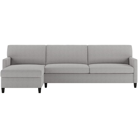 Two Piece Sectional Sofa with Queen Sleeper & Right Arm Sitting Chaise