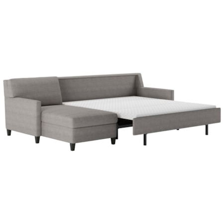 2 Pc Sectional Sofa w/ Sleeper & RAS Chaise