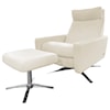 American Leather Cumulus Leather Chair and Ottoman