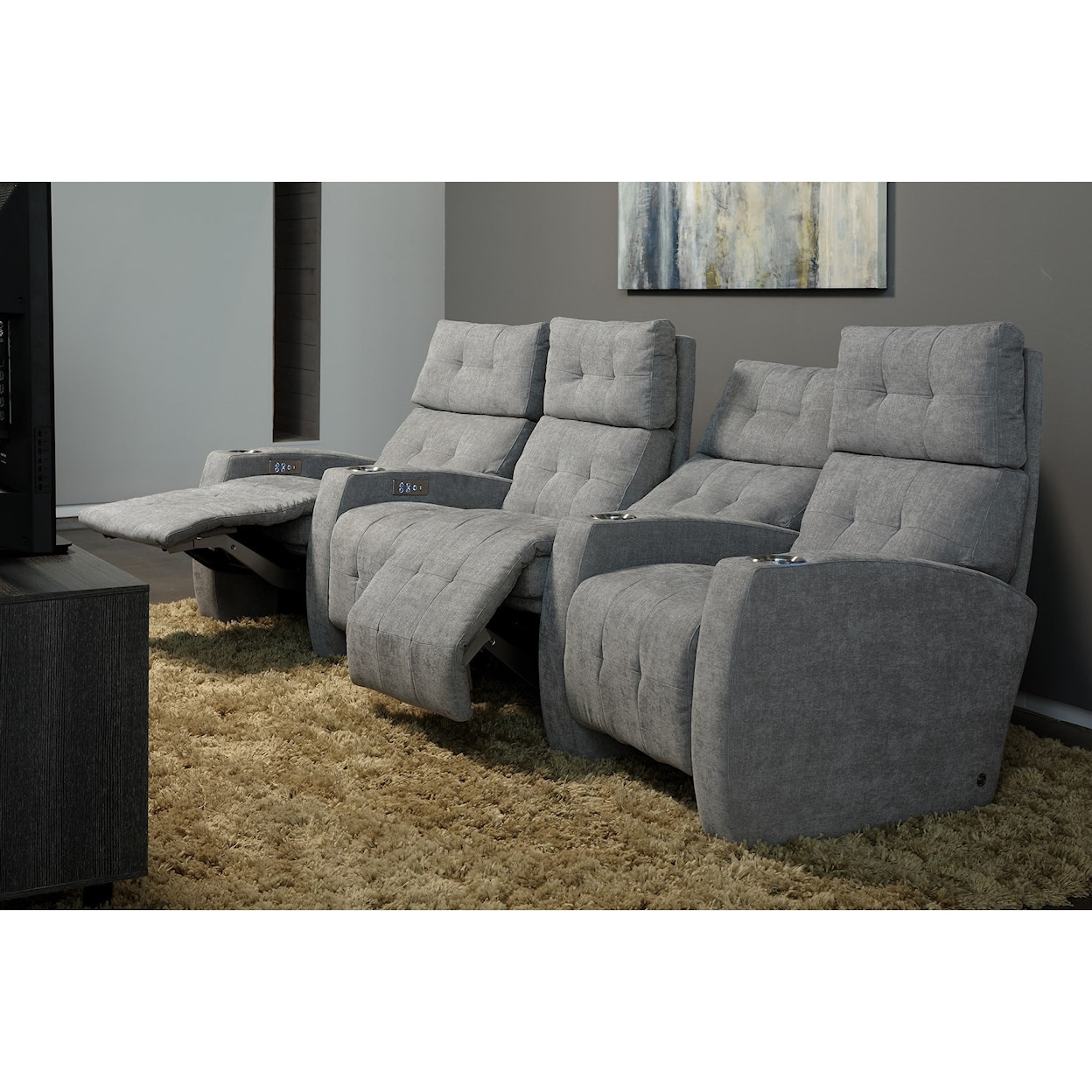 American Leather Dean Power Reclining Theater Seating