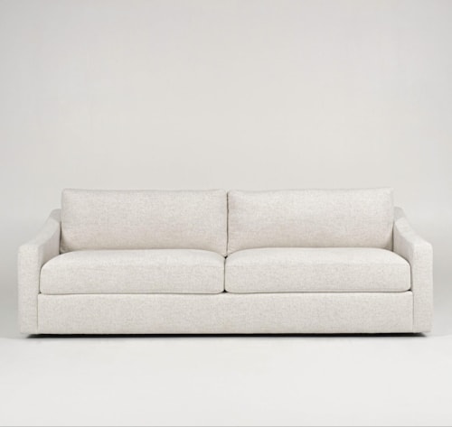 Contemporary 2-Seat Sofa with Sloped Arms