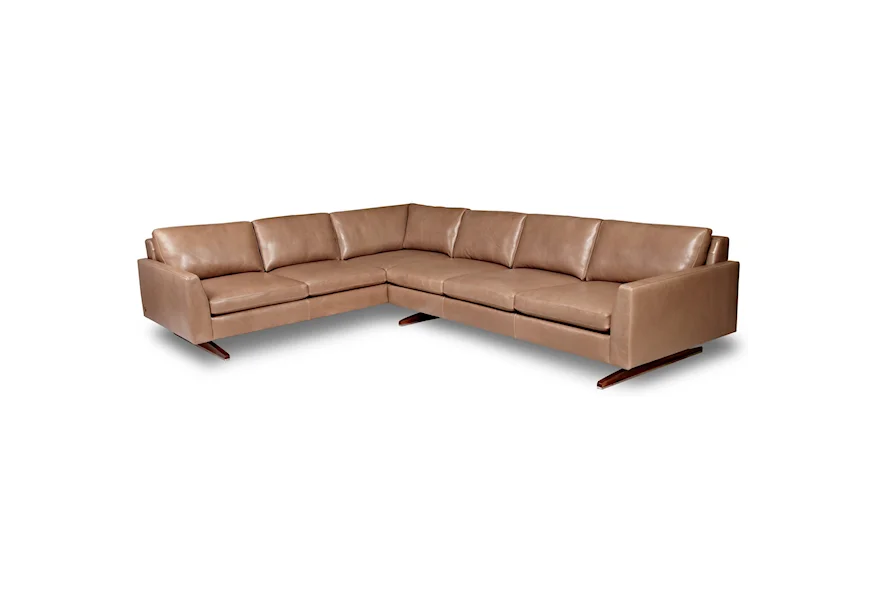 Flynn 5-Seat Sec Sofa w/ Left Arm Sitting Sofa by American Leather at Reeds Furniture