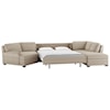 American Leather Gaines 3 Pc Sectional w/ Queen Sleeper & LAS Chaise