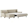 American Leather Gibbs 2 Pc Sect Sofa w/ Full Sleeper & RAS Chaise