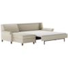 American Leather Gibbs 2 Pc Sect Sofa w/ Full Sleeper & RAS Chaise