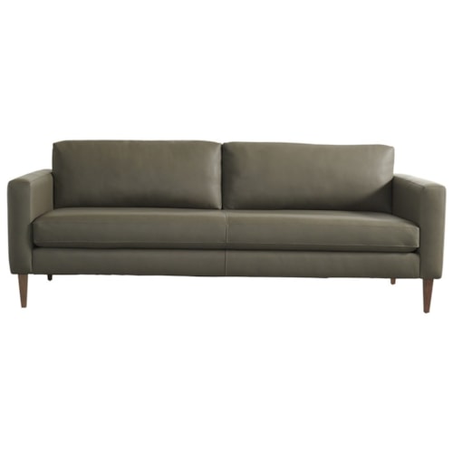 Contemporary Grand Track Arm Bench Cushion Sofa
