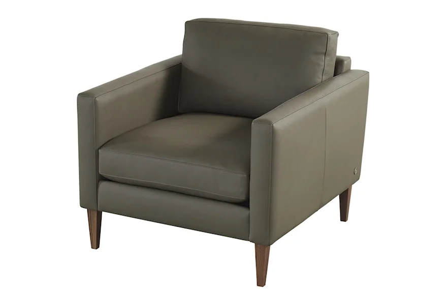 Petite Track Arm - Personalize Petite Track Arm Chair by American Leather at Reeds Furniture