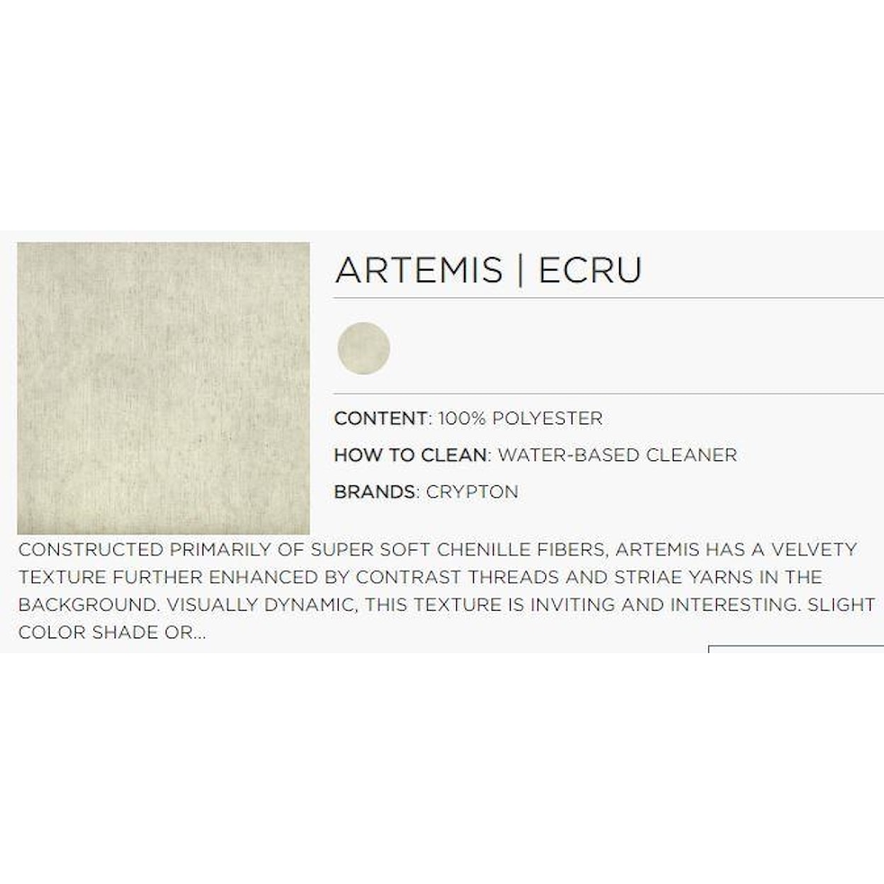 American Leather Harris ARTEMIS ECRU