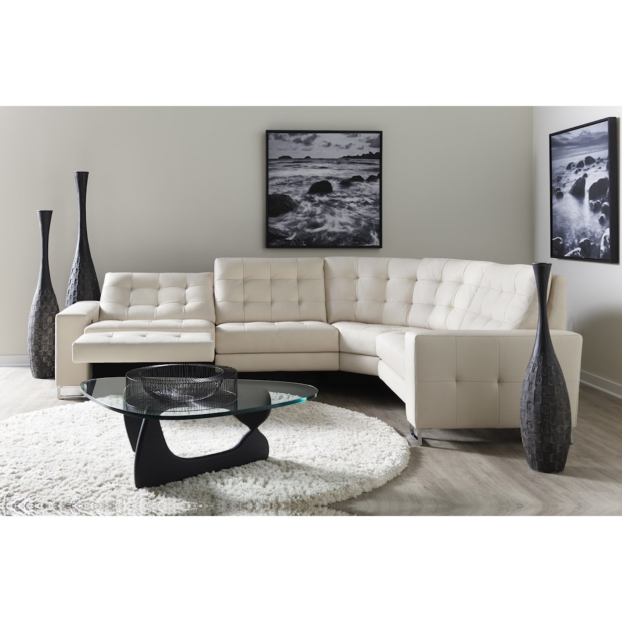American Leather Hudson Power Reclining Sectional