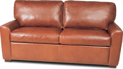 Casual Loveseat with Rolled Arms
