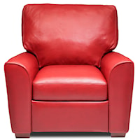 Casual Recliner with Block Feet