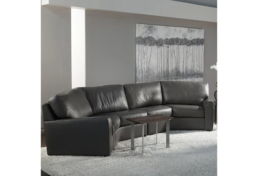 Kaden Sectional Sofa by American Leather at Malouf Furniture Co.