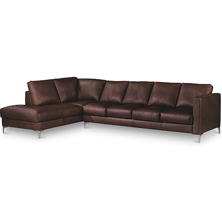 5-Seat Sectional w/ Right Arm Sitting Chaise