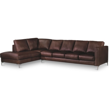5-Seat Sectional w/ Right Arm Sitting Chaise