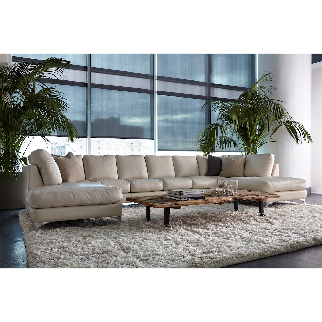 American Leather Kendall 6-Seat U-Shape Sectional