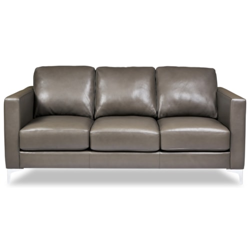 Contemporary 74 Inch Sofa with 3 Seats
