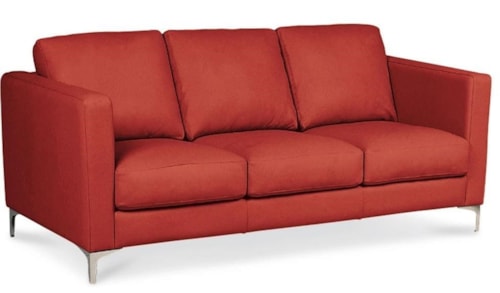 Contemporary 74 Inch Sofa with 3 Seats