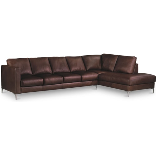 Contemporary 5-Seat Sectional Sofa with Left Arm Sitting Chaise