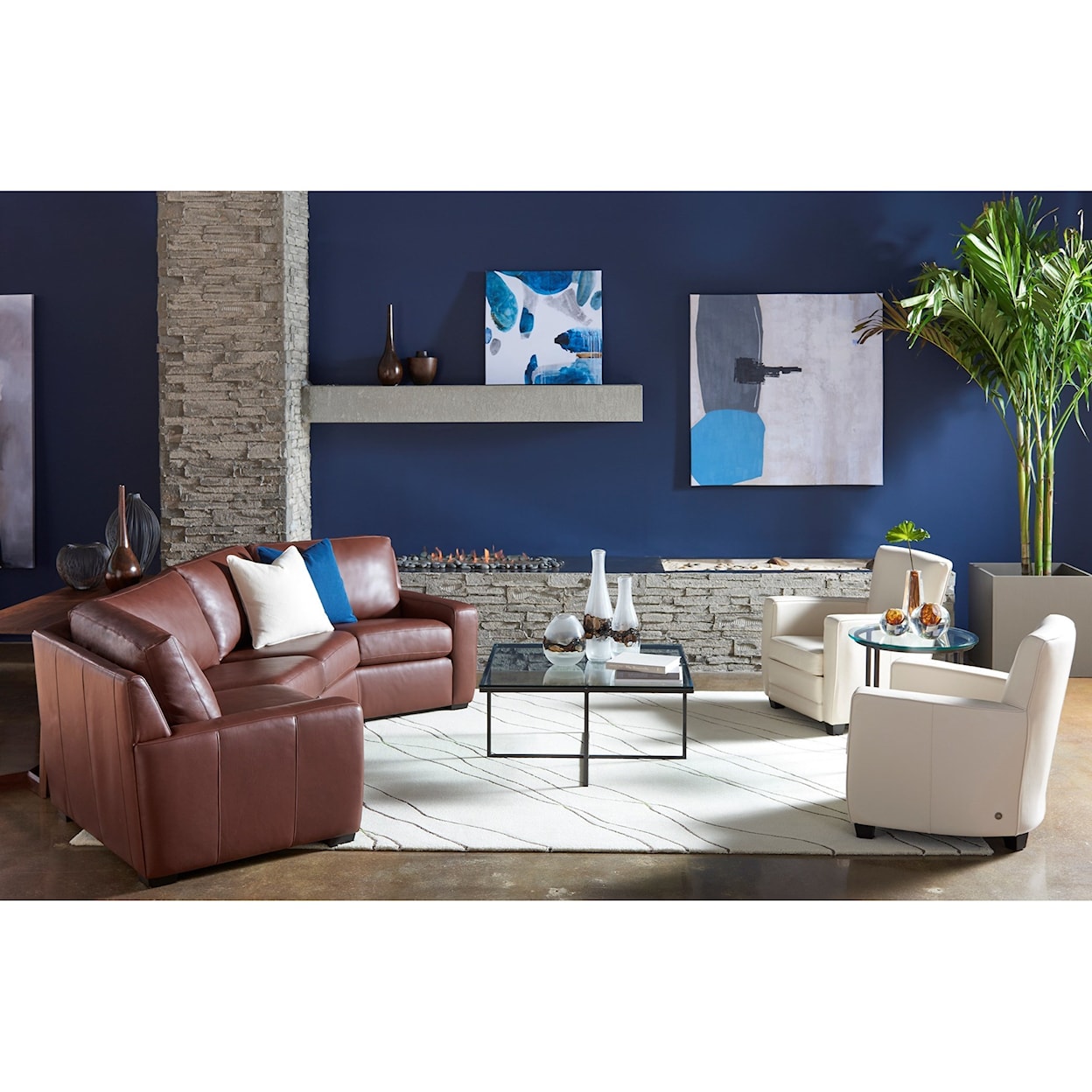 American Leather Lisben Sectional Sofa