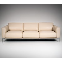 Contemporary Customizable Sofa with Metal Legs