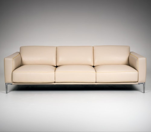 Contemporary Customizable Sofa with Metal Legs