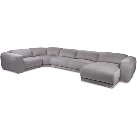 4-Seat Sectional w/ Left Arm Sitting Chaise