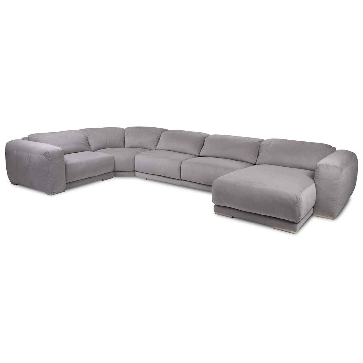 American Leather Malibu 4-Seat Sectional w/ Left Arm Sitting Chaise
