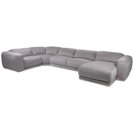 4-Seat Sectional w/ Left Arm Sitting Chaise