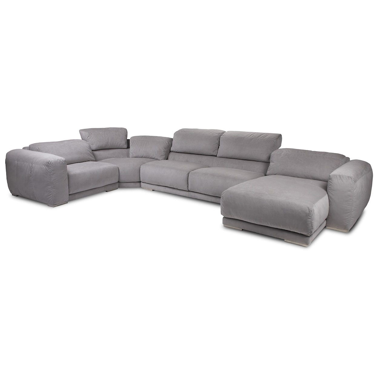 American Leather Malibu 4-Seat Sectional w/ Left Arm Sitting Chaise