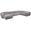 American Leather Malibu 4-Seat Sectional w/ Right Arm Sitting Chaise