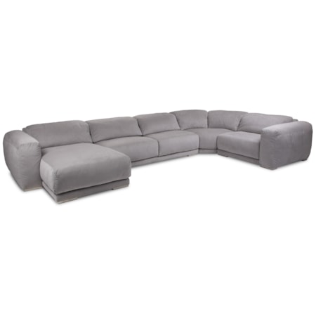4-Seat Sectional w/ Right Arm Sitting Chaise